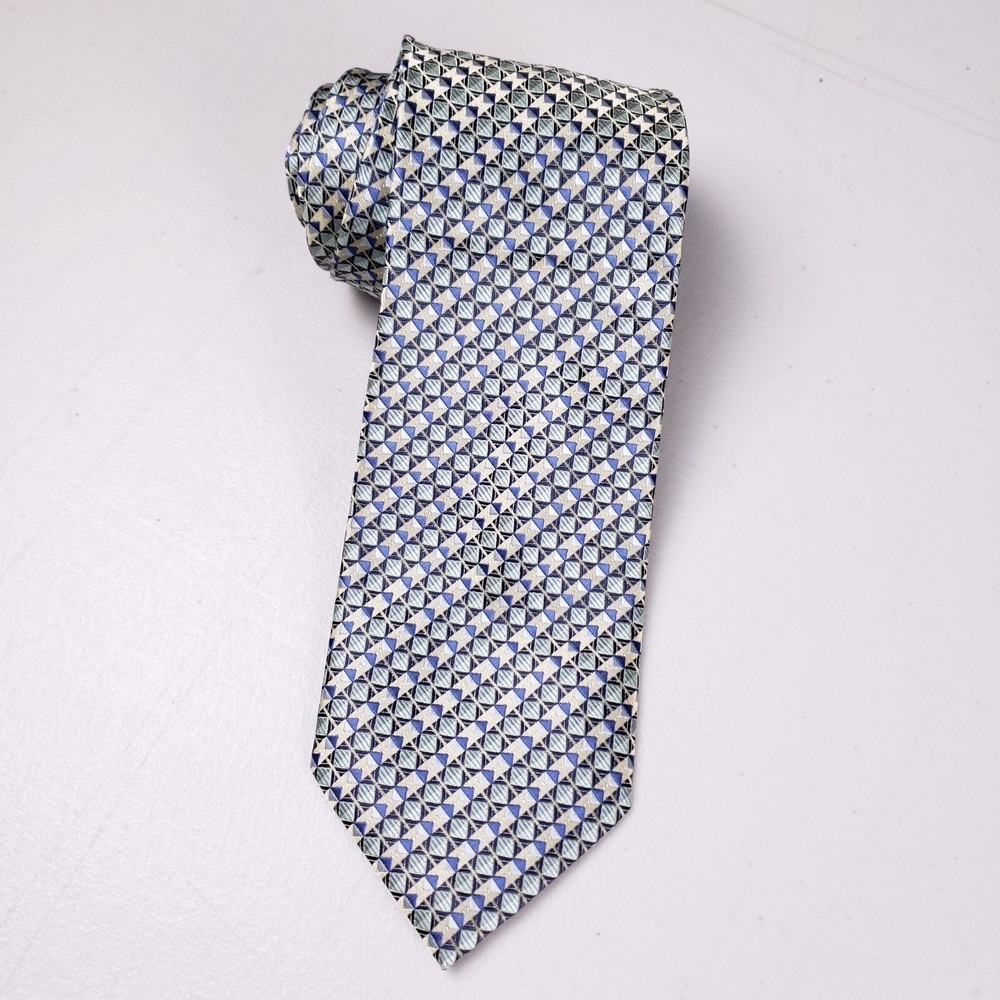Valerio Garati Necktie Geometric Print Retro Revival Executive Core‎ Mod Style